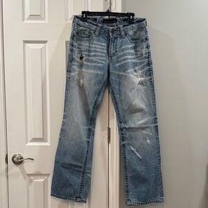 Affliction Black Premium  Blake Light Blue Relaxed Jeans